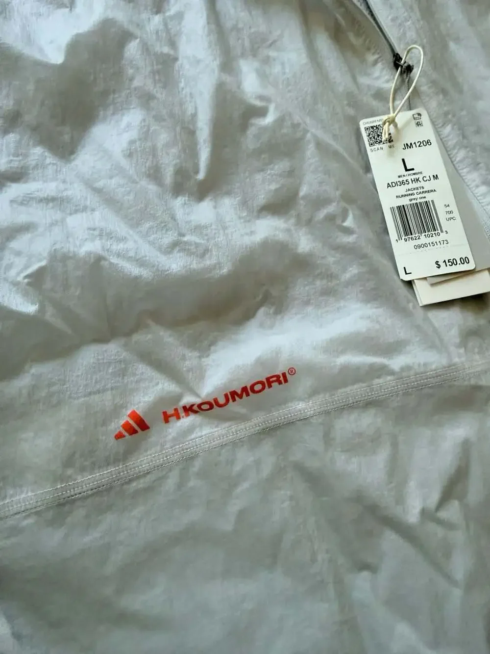 Adidas x H.Koumori Adi365 Running Packable Coach Jacket JM1206 Sz L Men Rare!!